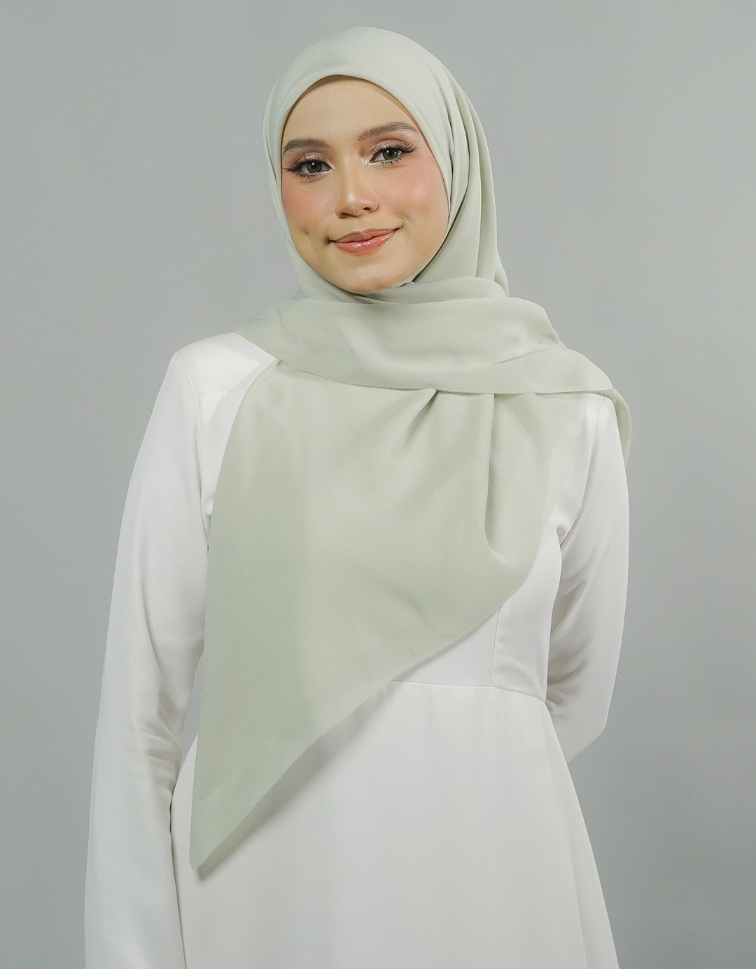 Ines Bawal Plain - 06 Sage Green