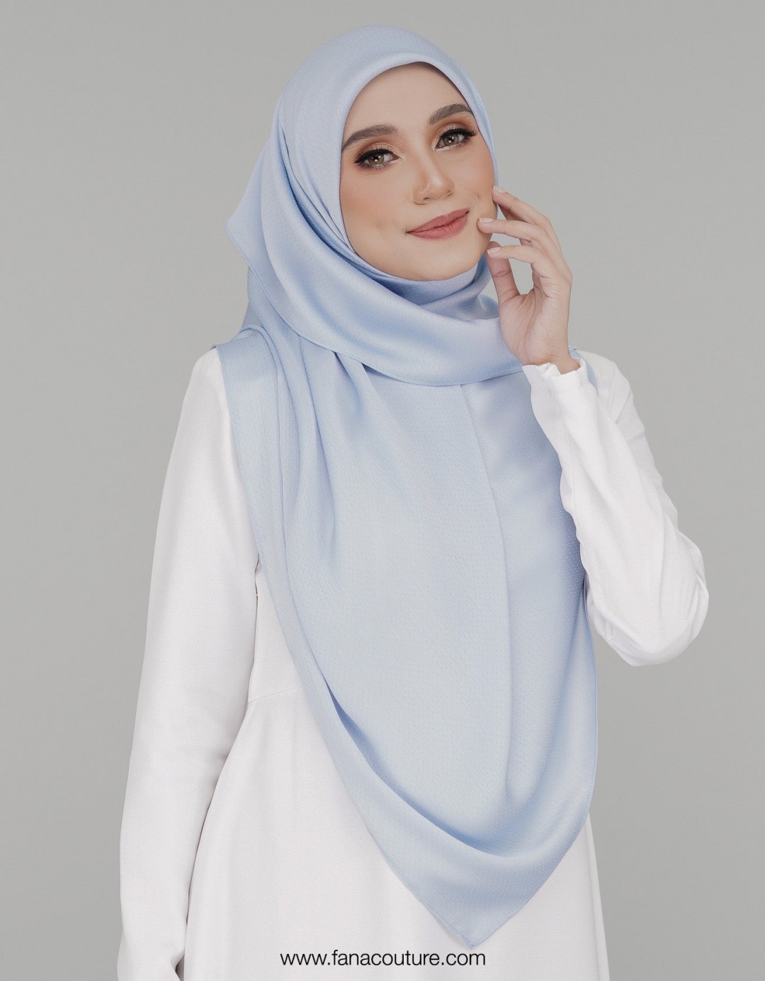 Naura Bawal Plain - 04 Light Steel Blue