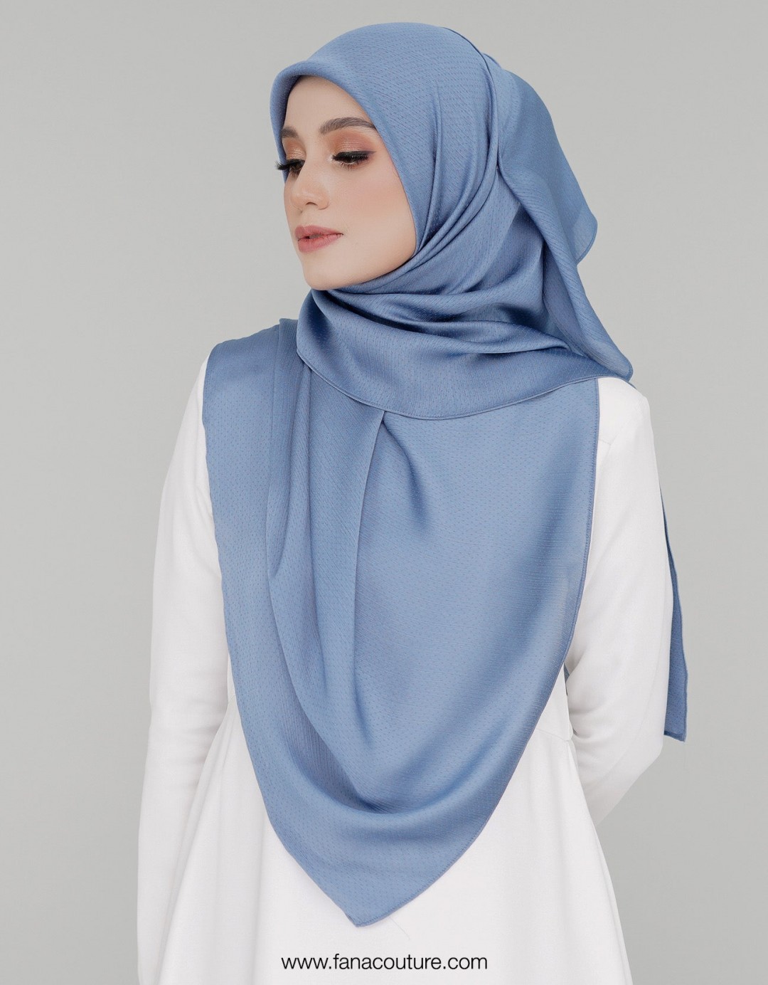 Naura Bawal Plain - 05 Blue Grey