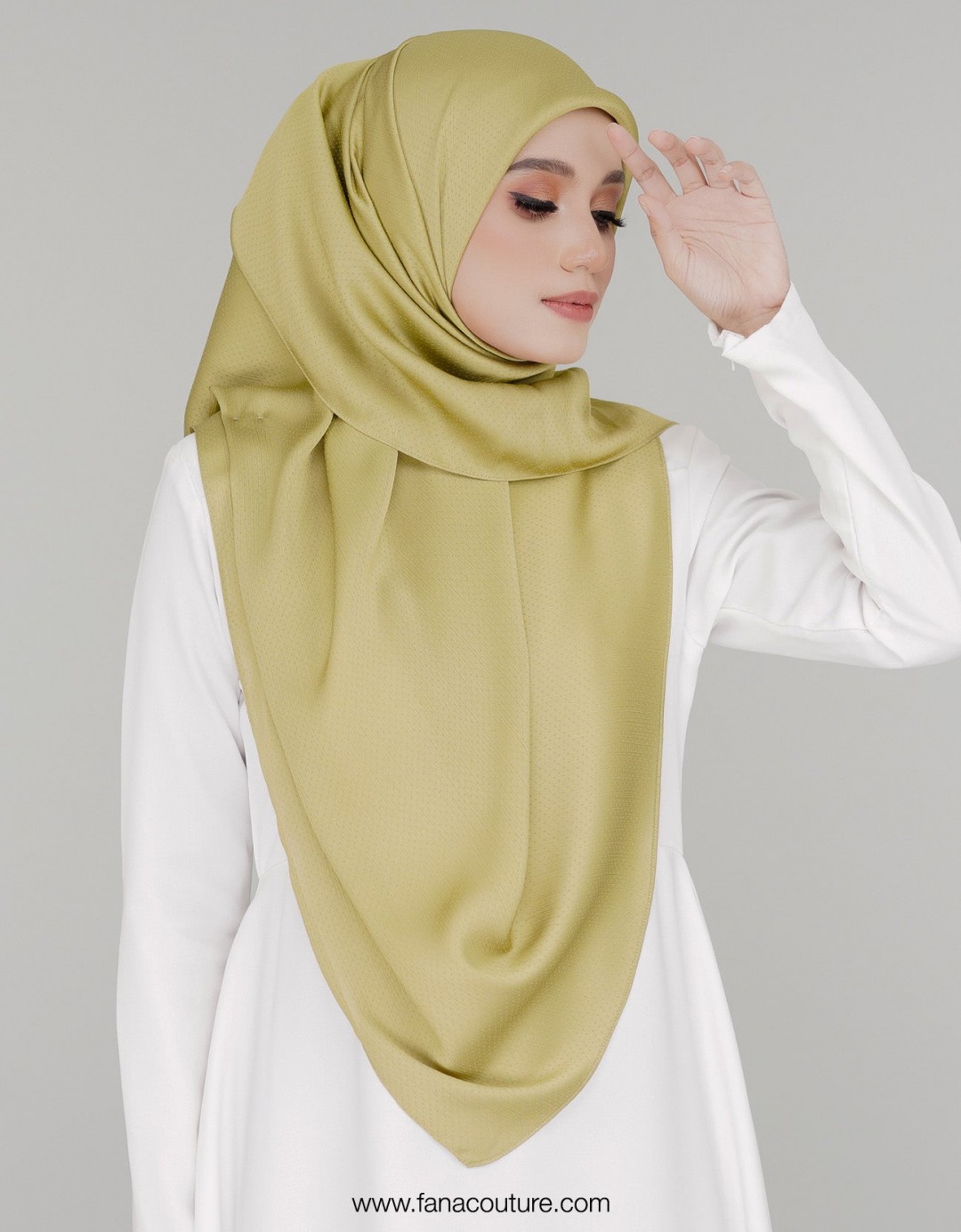 Naura Bawal Plain - 10 Lime Green