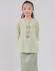 Cempaka Kurung Kedah Kids Cotton - 02 Light Green