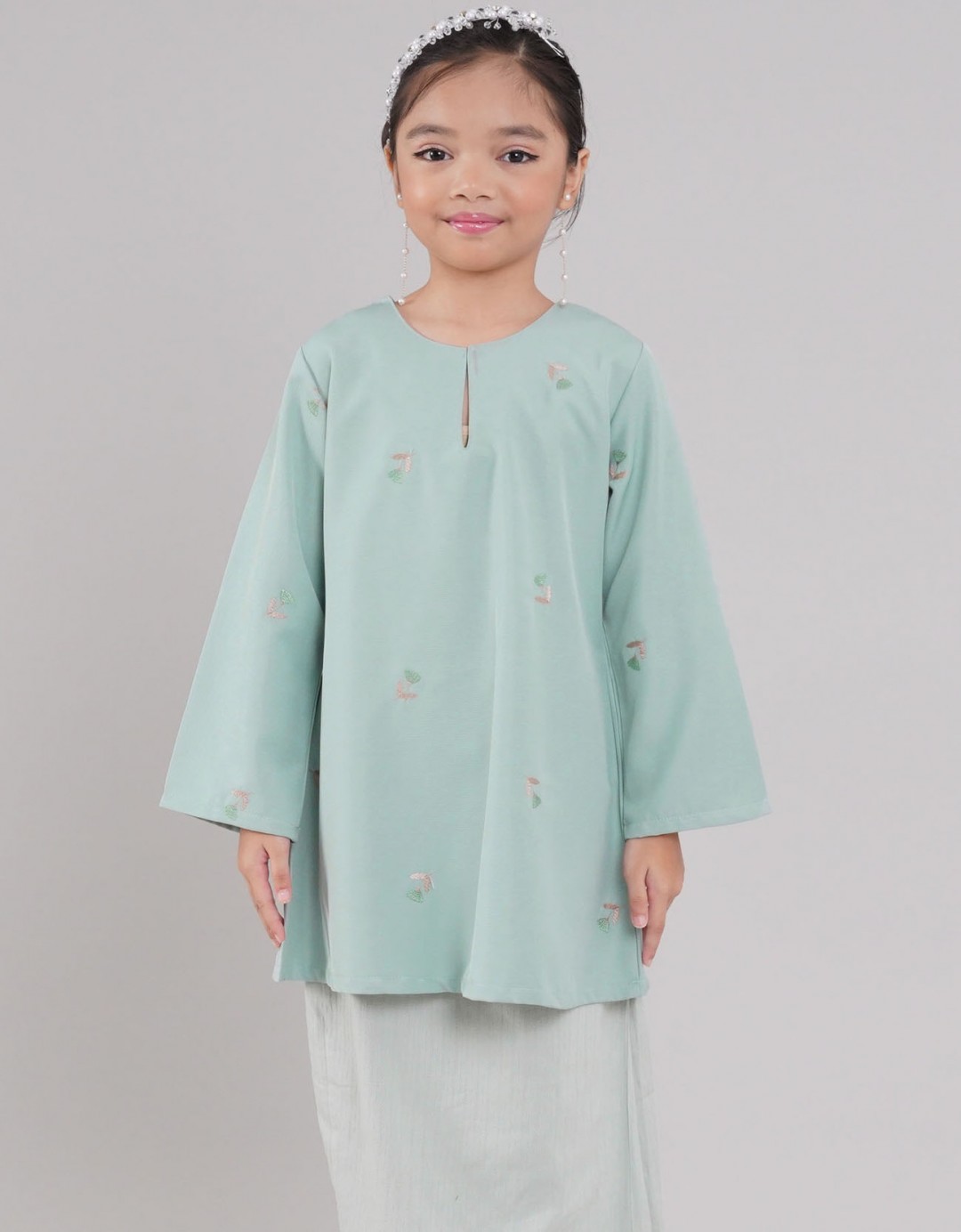 Teratai Kurung Riau Kids - 03 Green