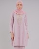 Mahrani Kurung Riau Adult Cotton Embroidered - 02 Light Pink