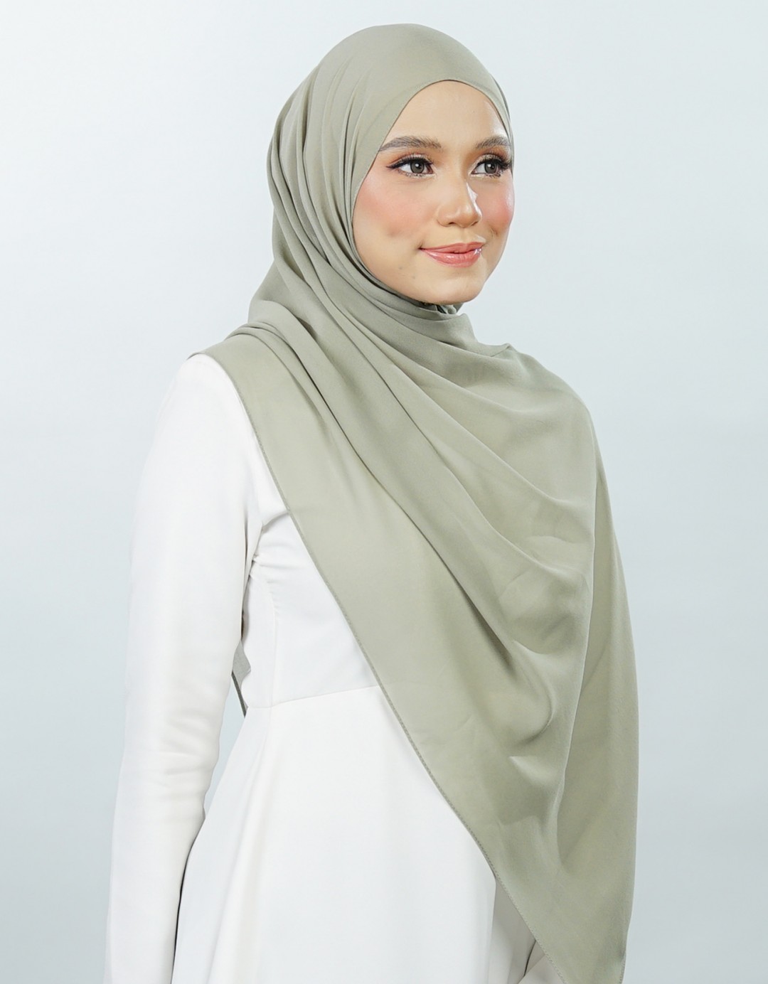 Neya Shawl Plain - 05 - Sage Green