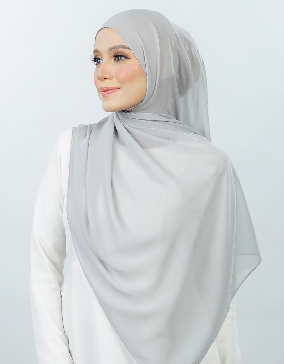 Neya Shawl Plain - 14 - Silver