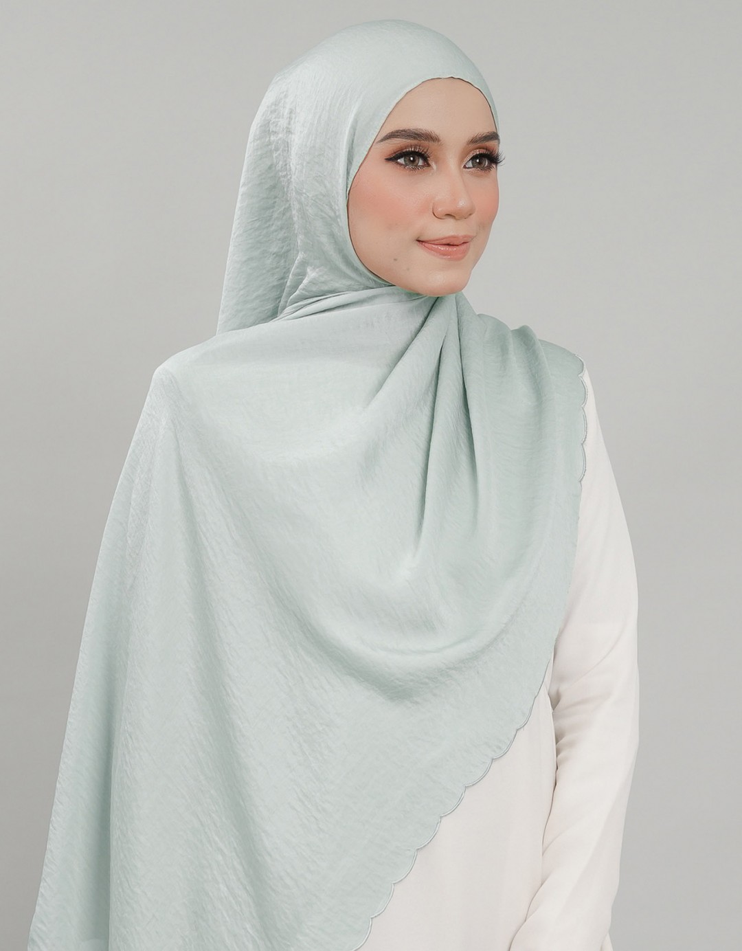 Akasia Shawl Sulam - 08 Pale Green