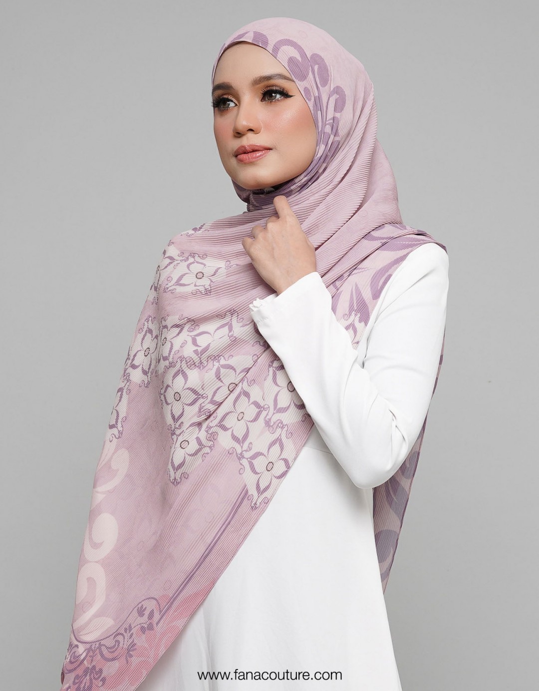 Dayang Pleated Shawl - 07 Rawene