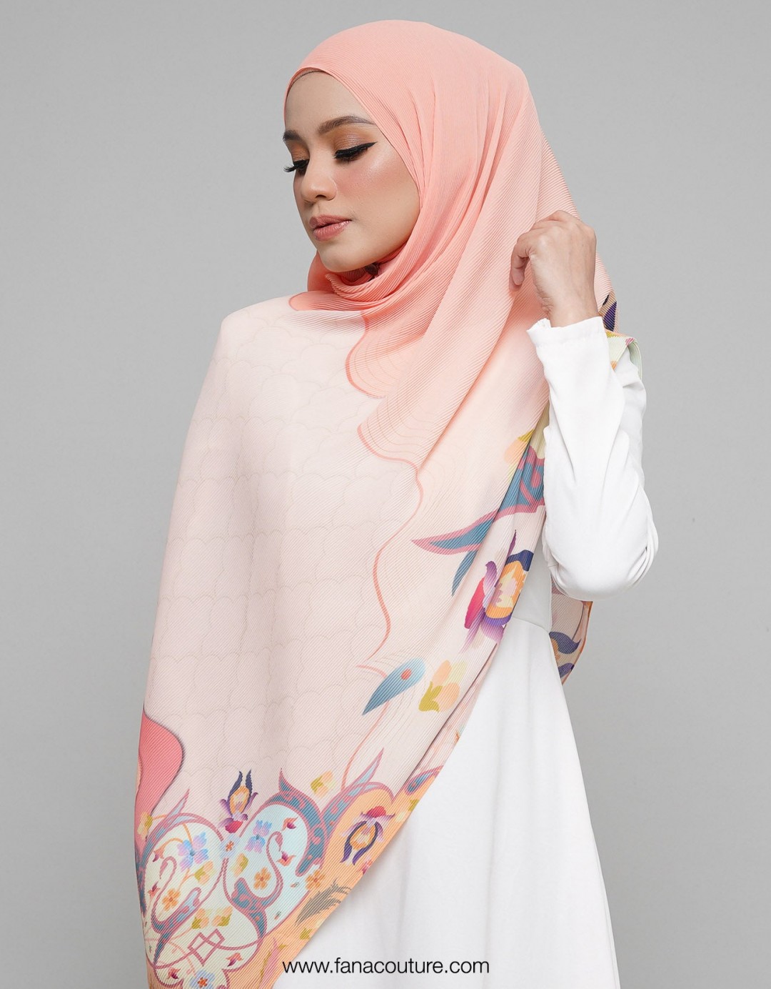 Dayang Pleated Shawl - 09 Napier