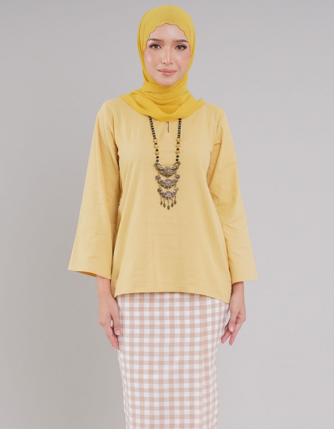 Kemboja Kurung Kedah Adult - 02 Yellow