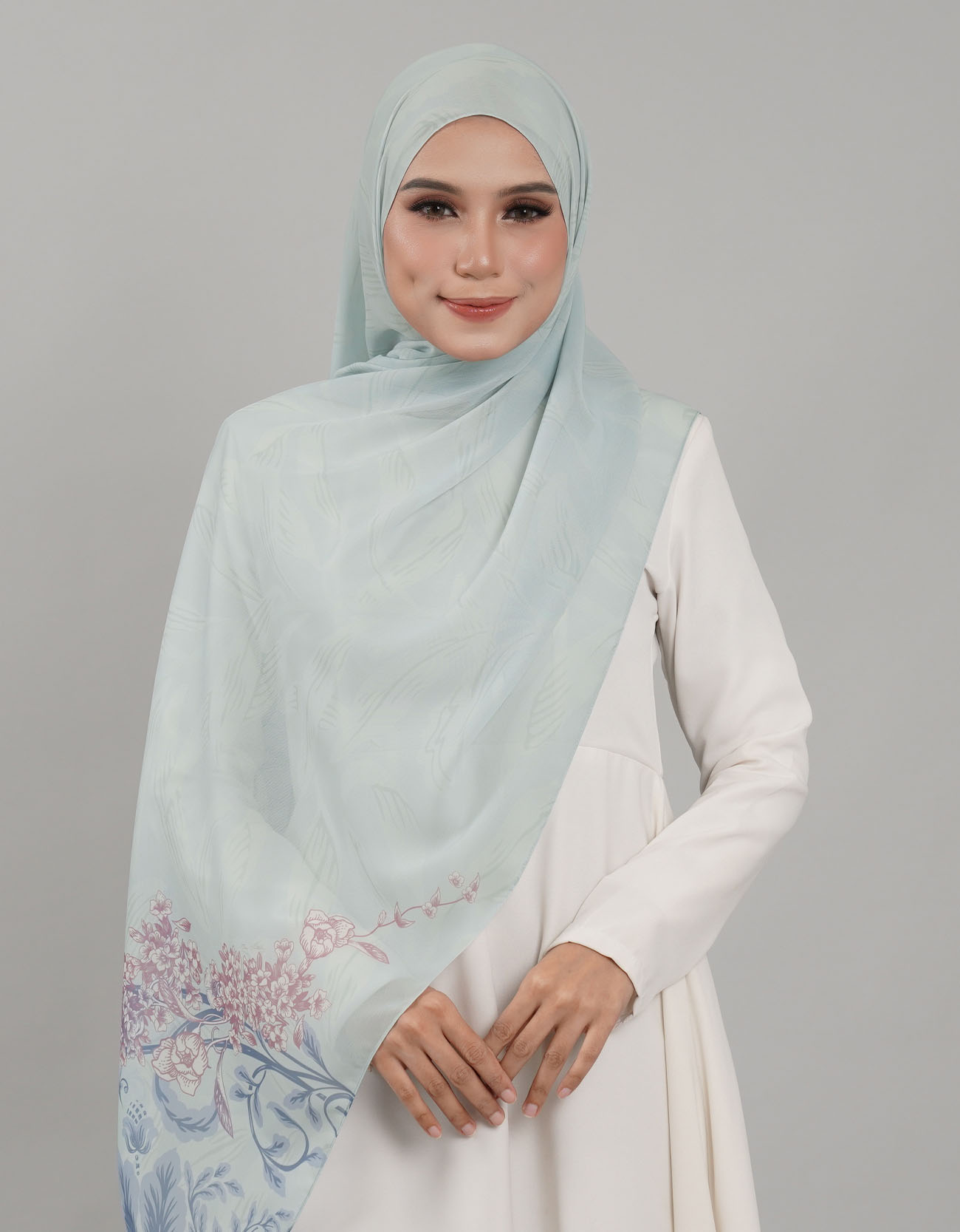 Sutra Shawl Printed - 08 Puspa