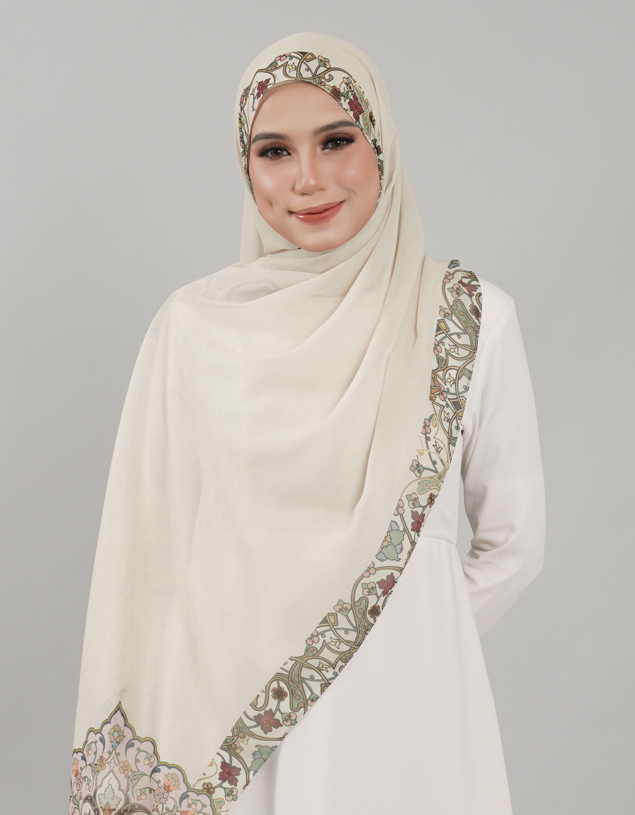 Sutra Shawl Printed - 12 Kenanga