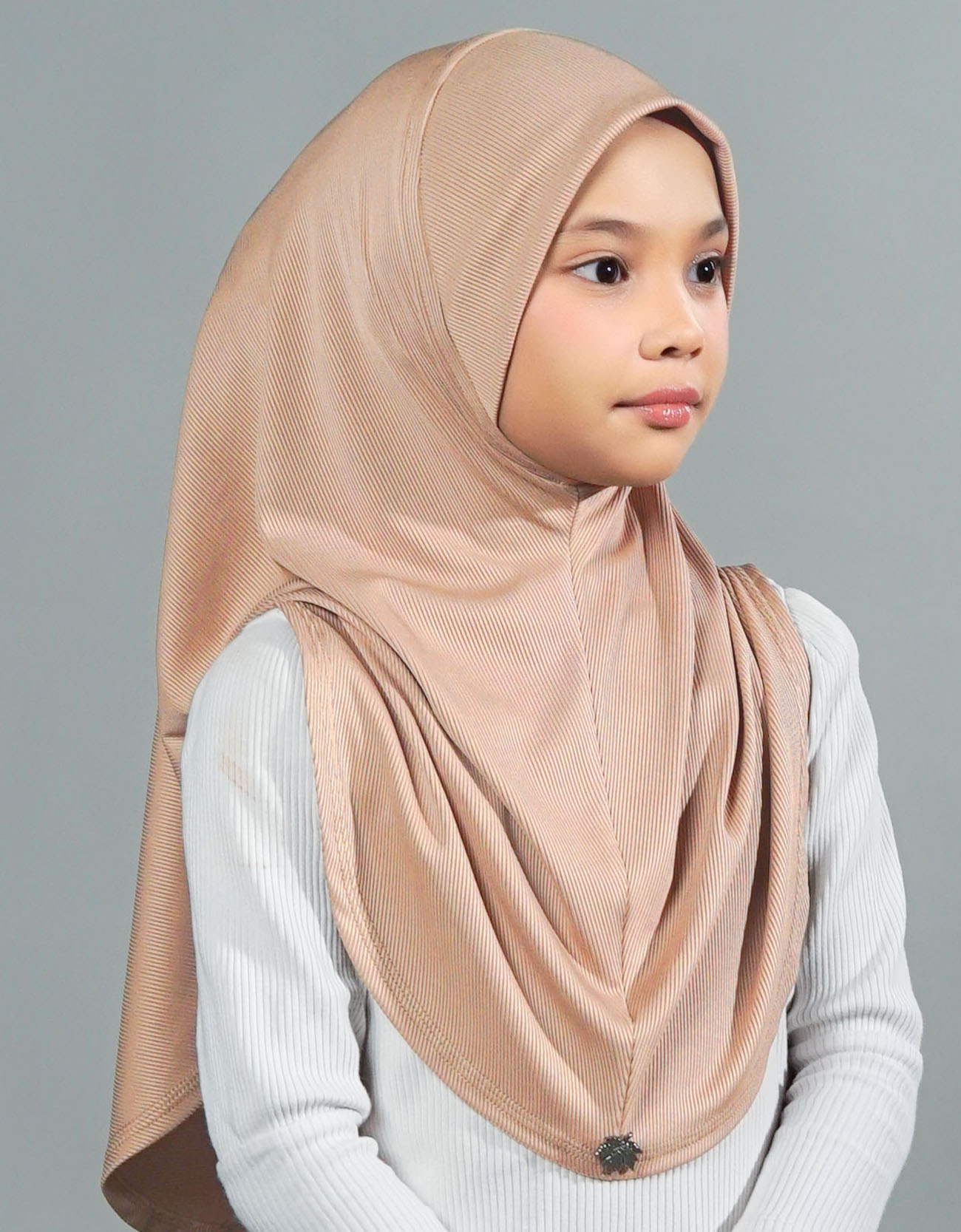 Eshal Plain Kids - 02 Light Peach