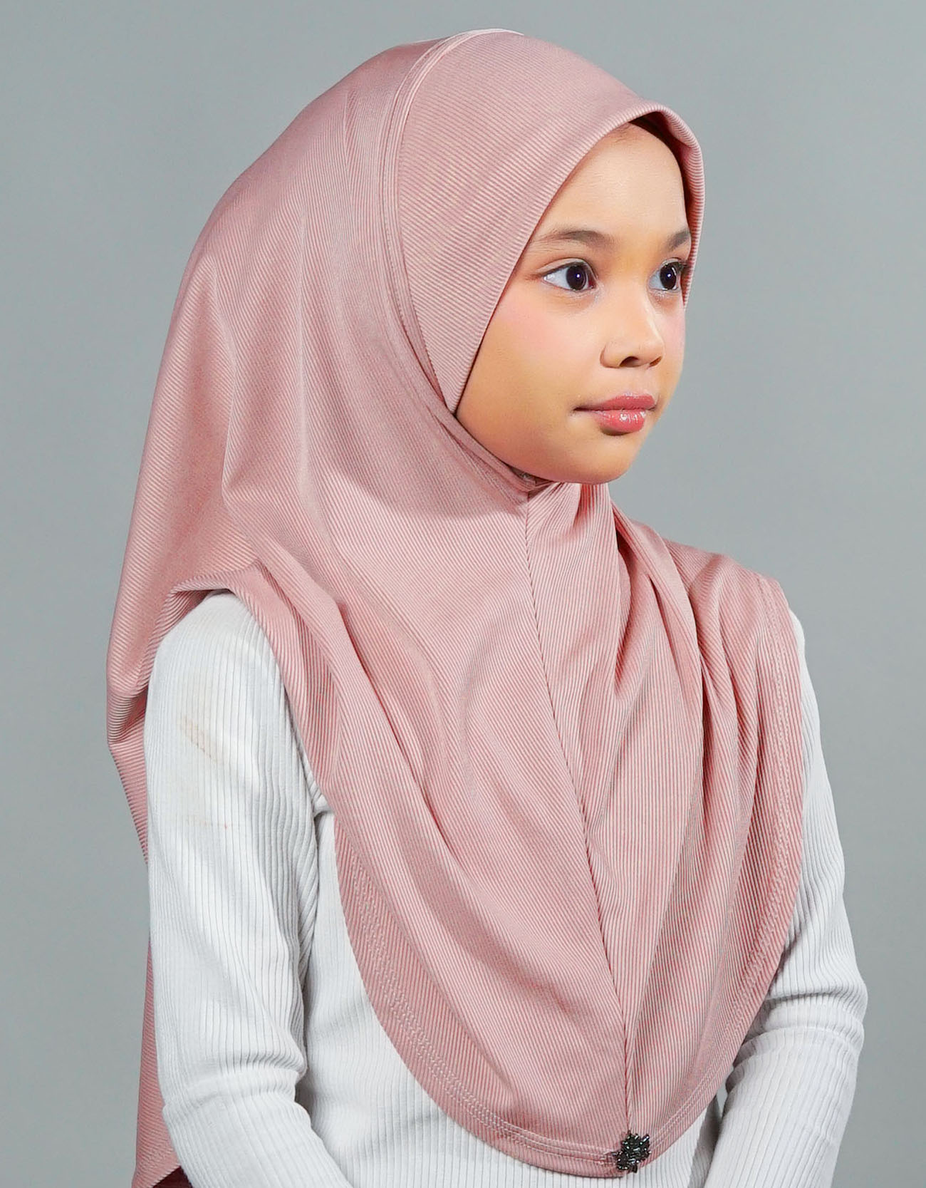 Eshal Plain Kids - 04 Dusty Pink