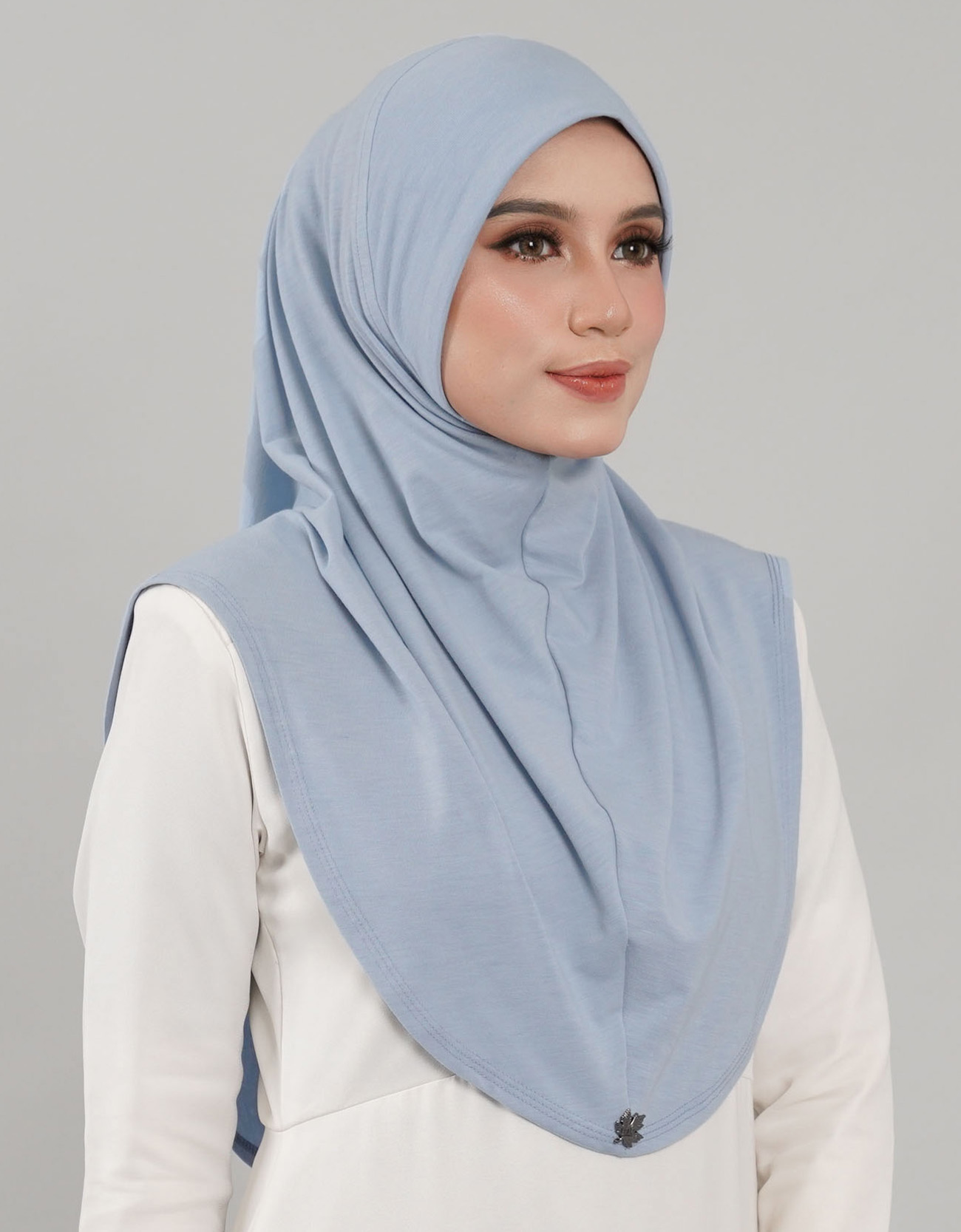 Express Hijab Damia Plain - 05 Baby Blue