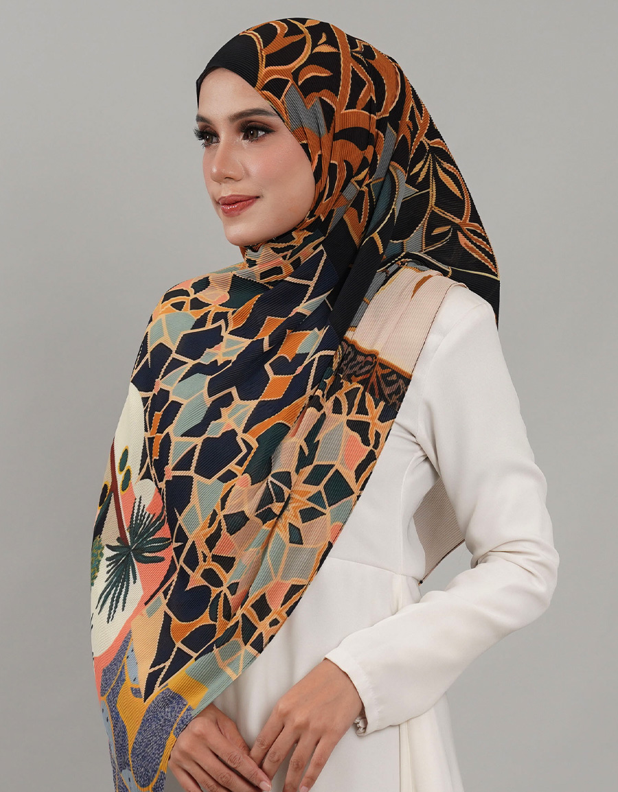 Saloma Pleated Shawl - 06 Fujita