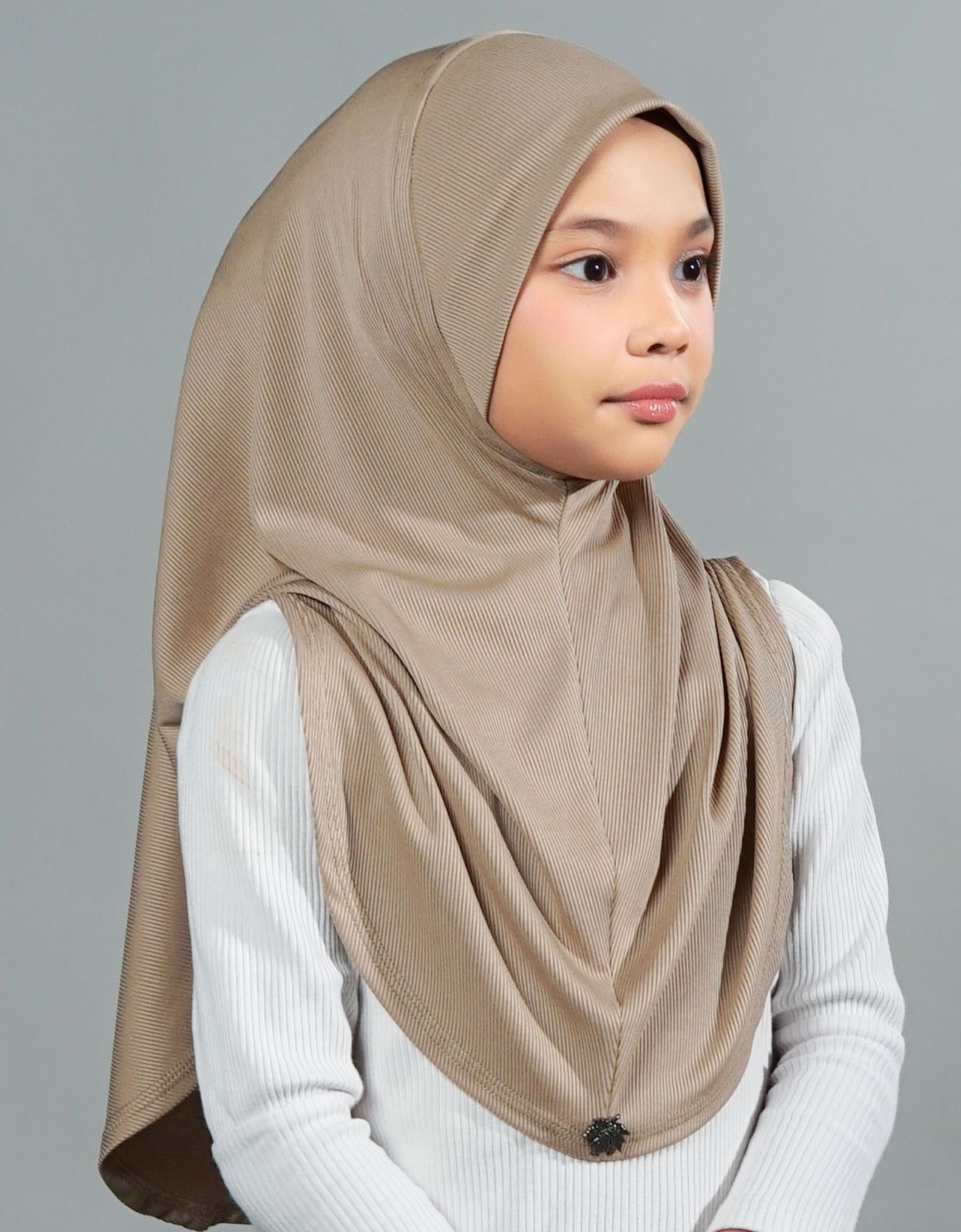 Eshal Plain Kids - 06 Mocha Brown