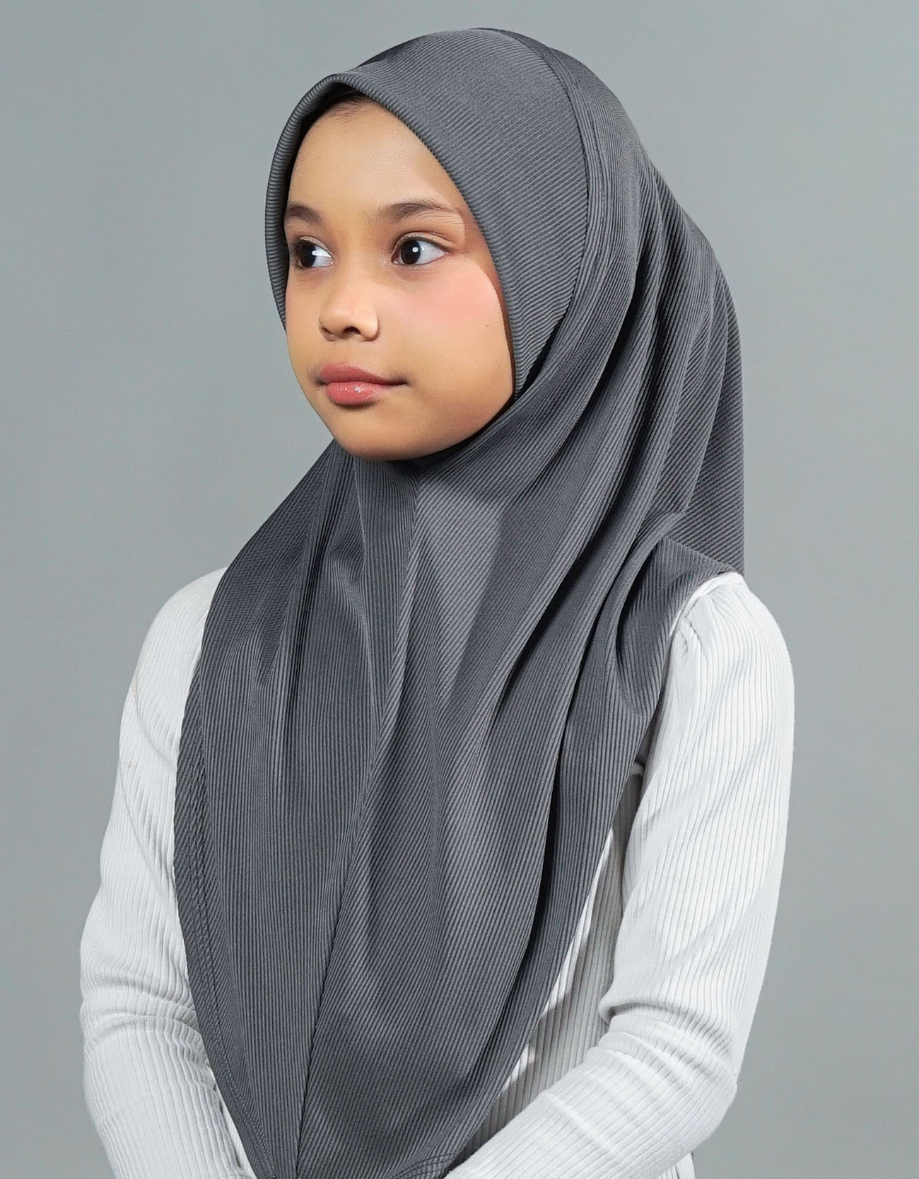 Eshal Plain Kids - 09 Dark Grey