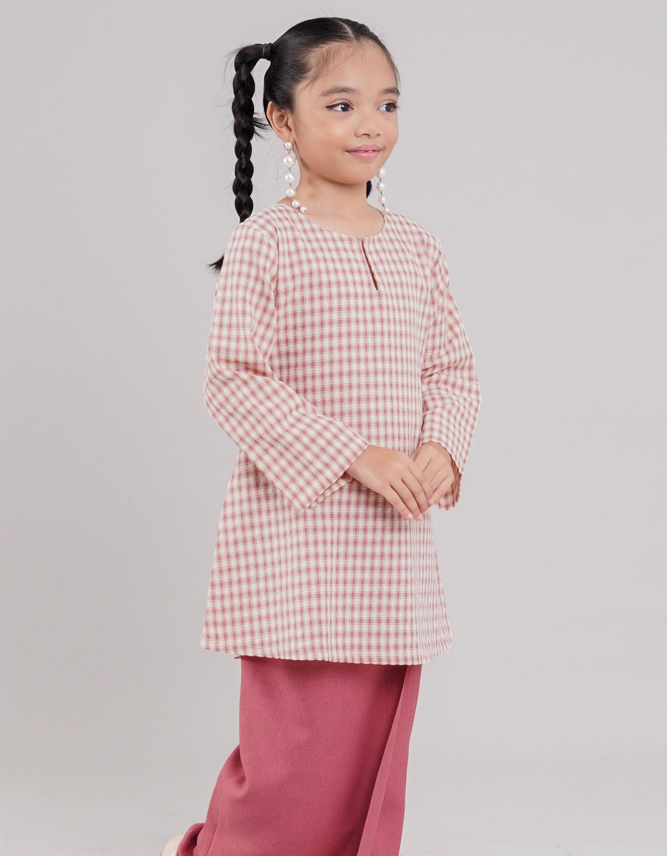 Puspa Kurung Riau Kids - 02 Pink