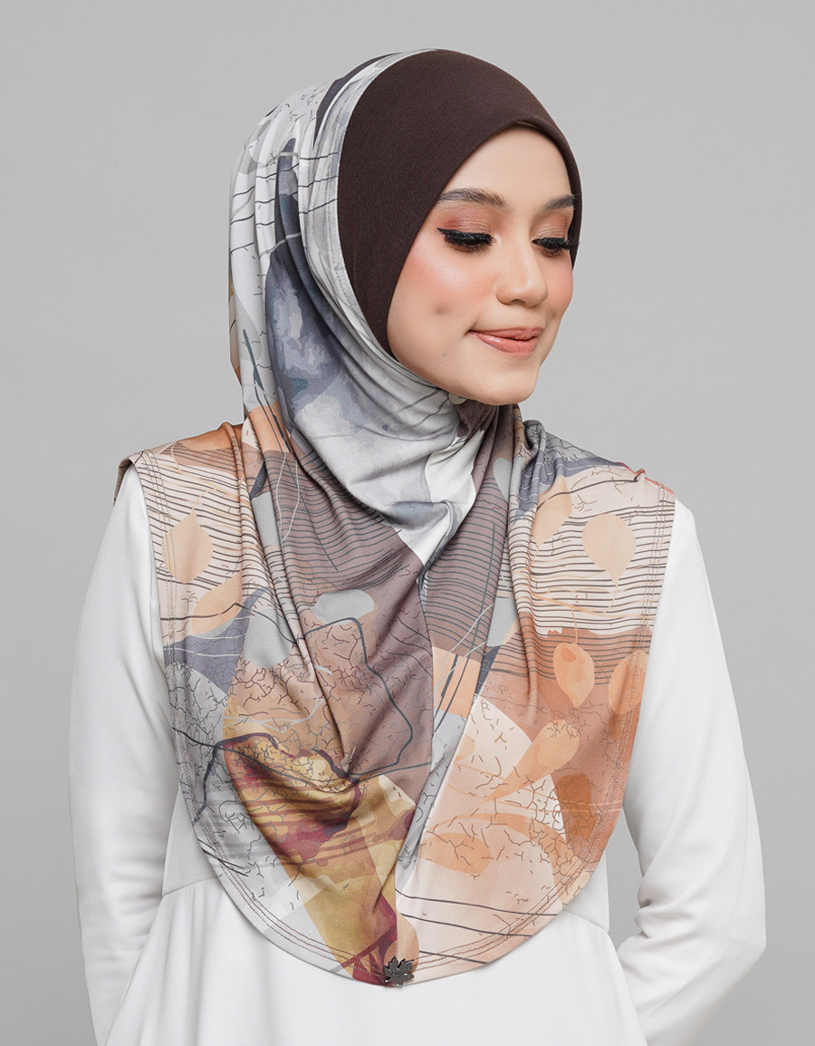 Express Hijab Damia Signature 14 Edgy Petals