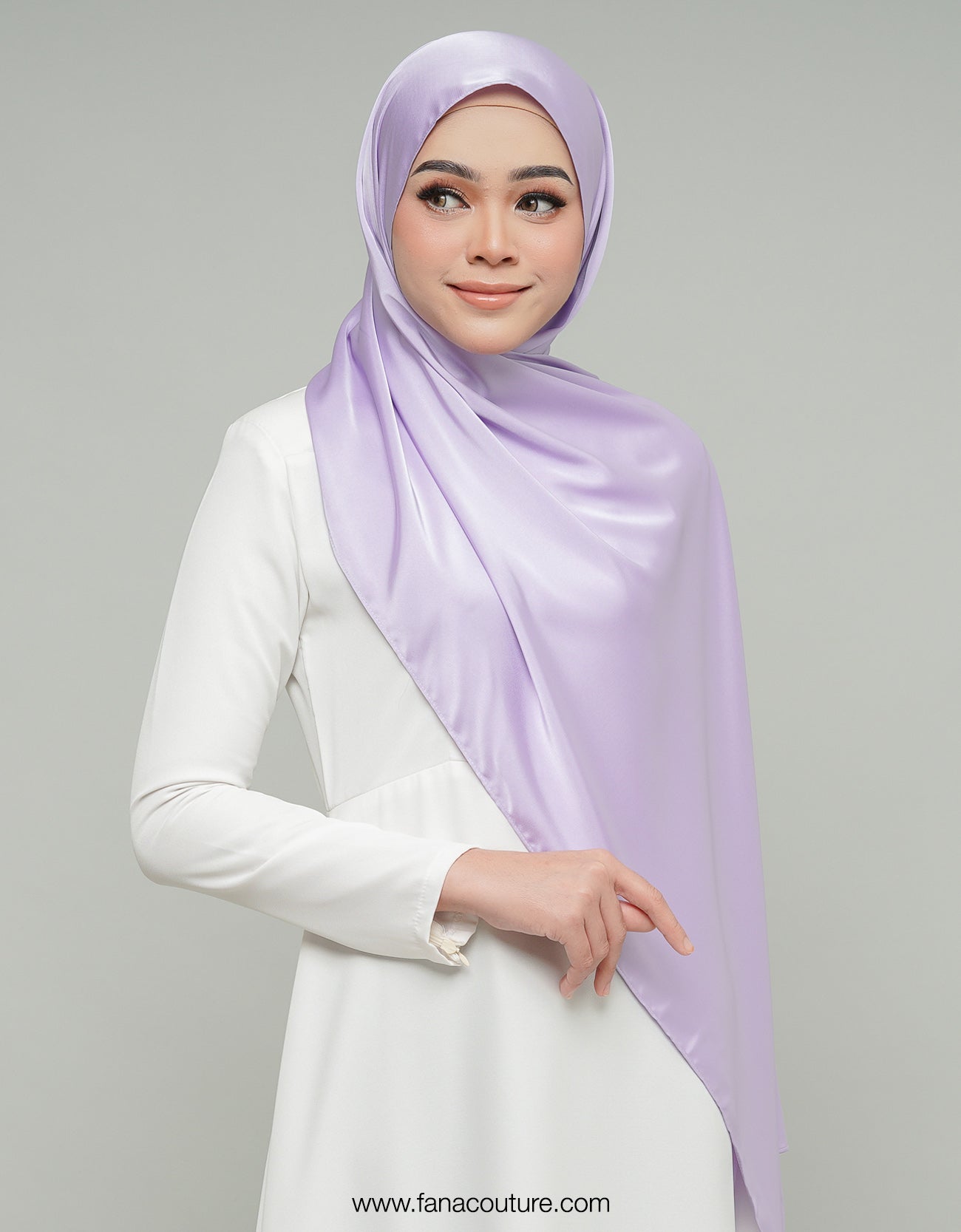 Haayu Shawl Satin - 02 Light Purple