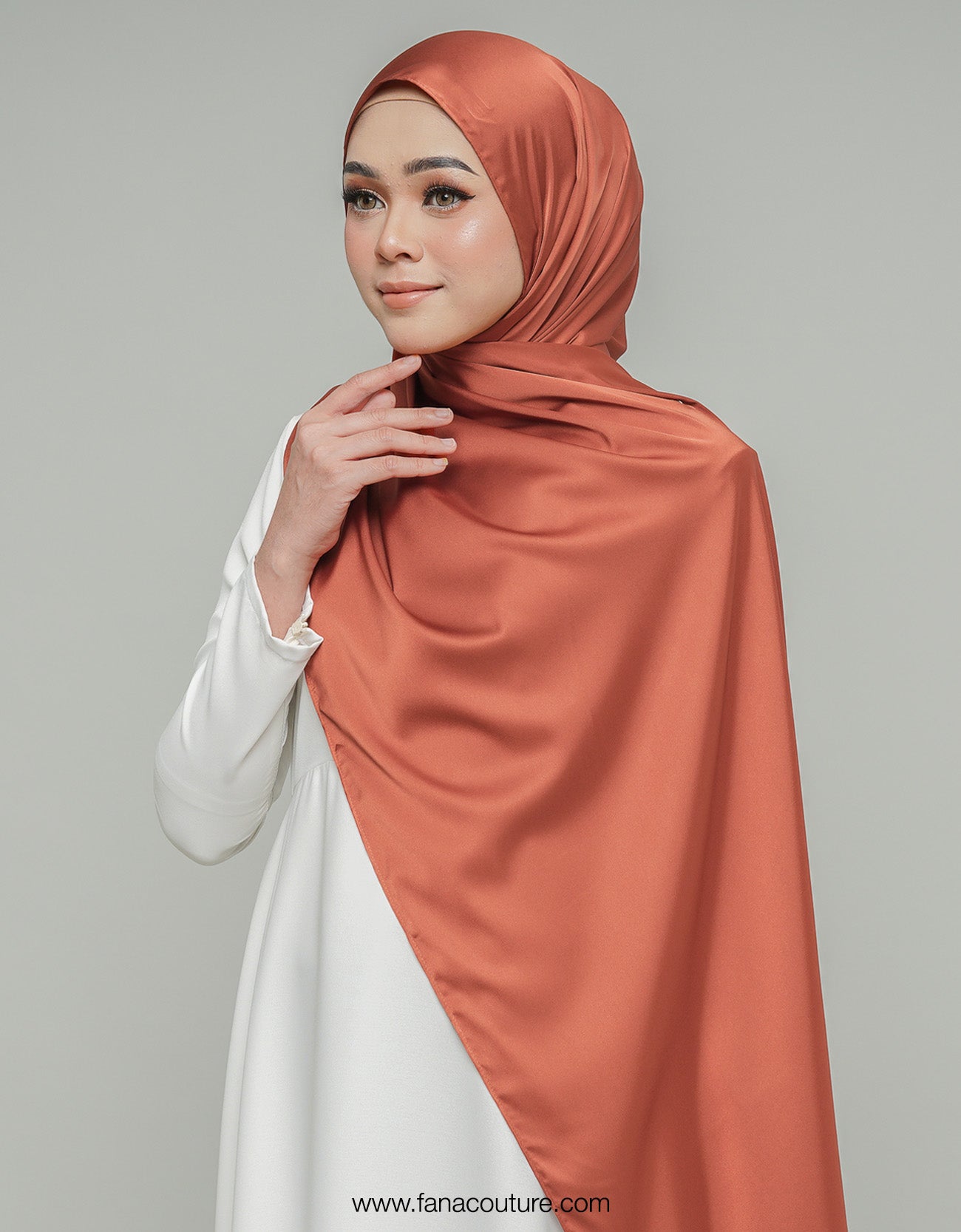 Haayu Shawl Satin - 05 Orange