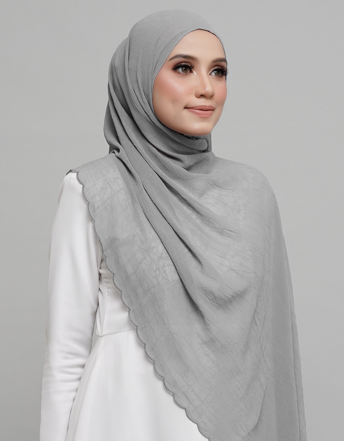 Helen Shawl Sulam - 14 Grey Salt