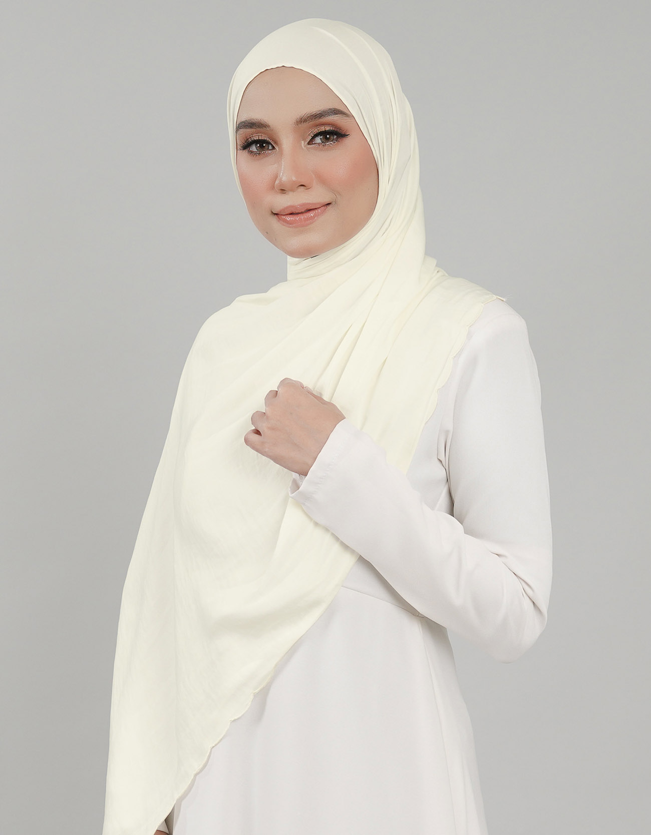 Akasia Shawl Sulam - 05 Ivory