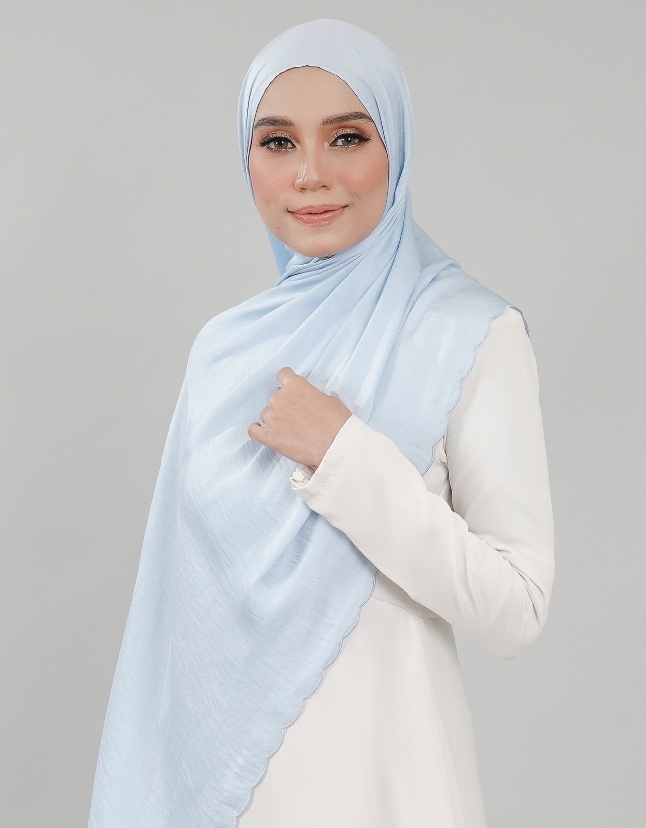 Akasia Shawl Sulam - 07 Baby Blue