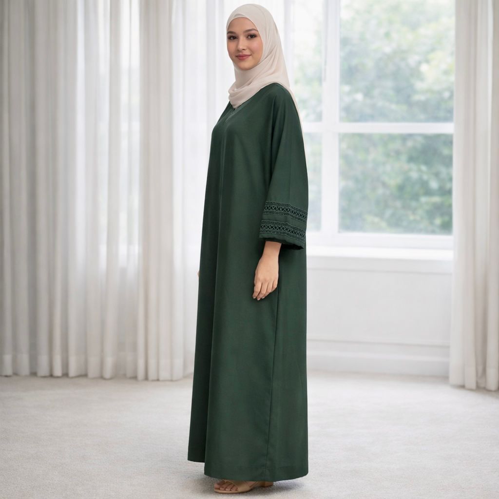 Lacy Kaftan - 06 Emerald Green