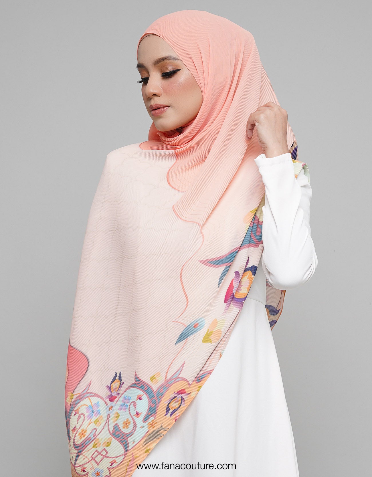 Dayang Pleated Shawl - 09 Napier